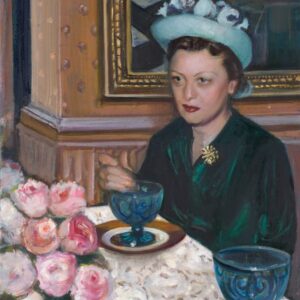 Rebbetzin Chaya Mushka with Roses